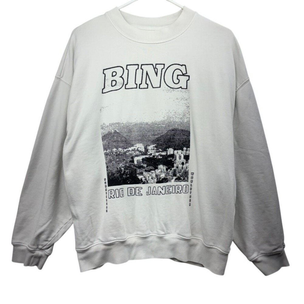 Anine Bing womens white sweatshirt